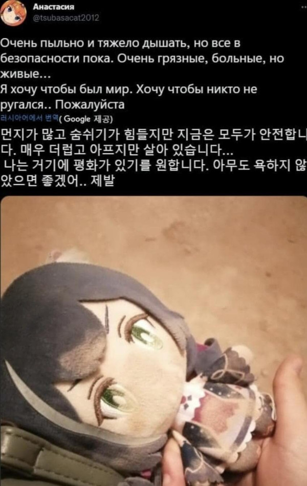 어느.. 러시아 애니프사 근황 ㅜㅜ